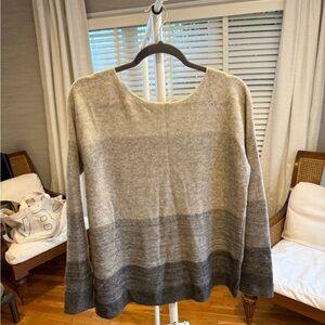 Vince Cashmere Gray Ombre Women's Sweater